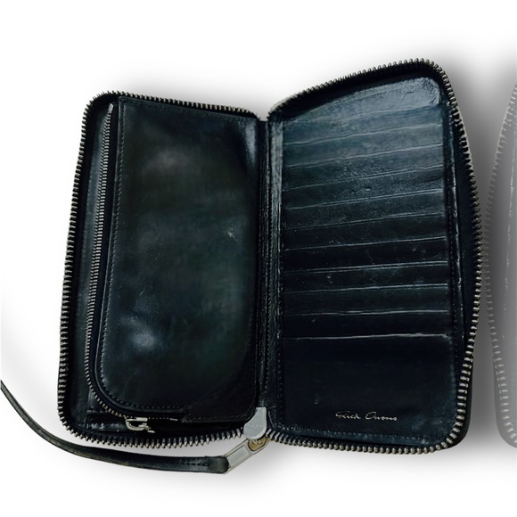 RICK OWENS • LEATHER CONTINENTAL WALLET • BLK - Picture 4 of 4
